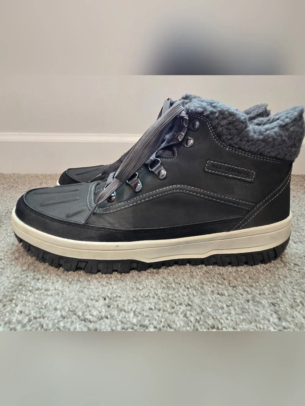 Men's Weatherproof Slope Sneaker Boots - Gray - Size 10